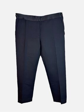 Victoria Beckham | Black Cropped Tuxedo Pant, 4